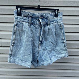 High-waisted Denim Shorts